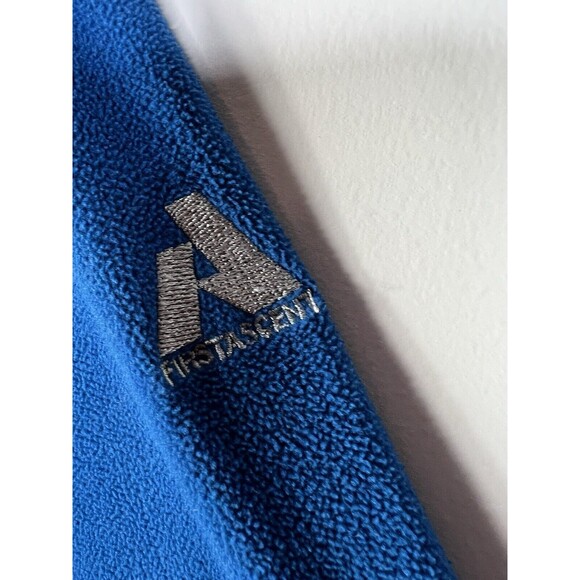 Eddie Bauer First Ascent 1/4 Zip Pullover Men's Tall XL Blue Polartec Fleece - Picture 6 of 13